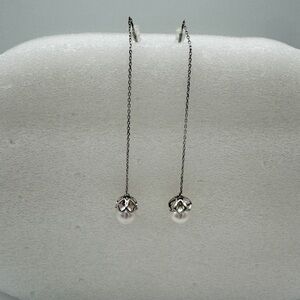 Sterling Silver Threader Fresh Water Pearl Earring